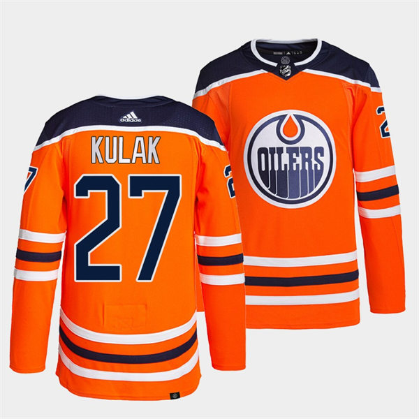 Men's Edmonton Oilers #27 Brett Kulak Fanatics Home Orange Jersey